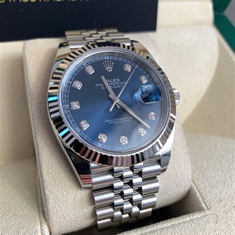 rolex oyster perpetual diamond dial|Rolex datejust 41 blue diamond.